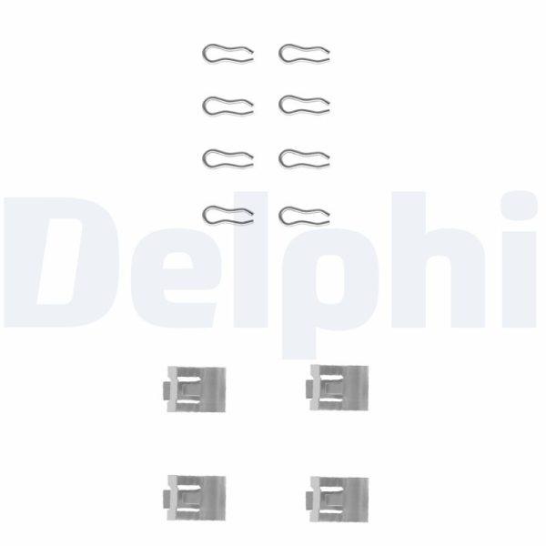 Set accesorii placute frana FIAT CROMA (154_) 2500 D diesel 75 cai DELPHI LX0075