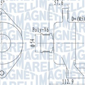 Alternator FIAT DOBLO Cargo (263_) 1.6 D Multijet (263WXD1B, 263WXR1B, 263WXX1B, 263ZXD1B,... diesel 105 cai MAGNETI MARELLI 063732050010