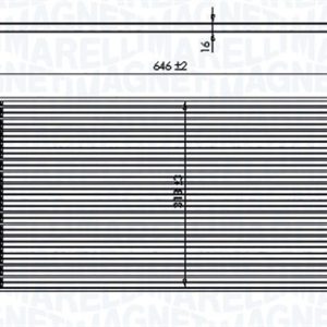 Condensator climatizare FIAT TIPO combi (356_, 357_) 1.3 D (356WXH1A) diesel 95 cai MAGNETI MARELLI 350203791000