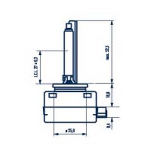 Bec far faza lunga FIAT 500 C (312_) 0.9 (312AG1A) benzina 86 cai NARVA 840103000