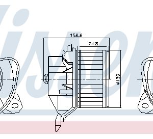 Ventilator habitaclu FIAT QUBO (225_) 1.3 D Multijet (225AXE1A, 225CXE1A, 225AXH1A, 225AXL1A,... diesel 95 cai NISSENS 87574