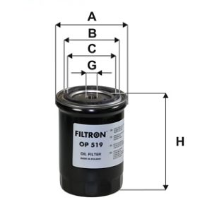Filtru ulei FIAT 1500-2300 (118_) 1500 L benzina 75 cai FILTRON OP 519