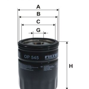 Filtru ulei FIAT FIORINO Autoutilitara/limuzina spatioasa (146_) 70 i.e. 1.4 benzina 67 cai FILTRON OP 545
