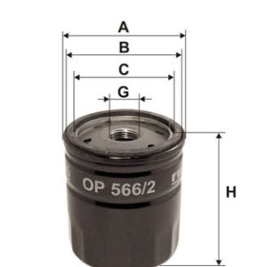 Filtru ulei FIAT PANDA (141_) 650 benzina 30 cai FILTRON OP 566/2