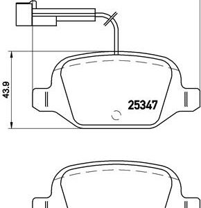 Placute frana FIAT 500 (312_) 0.9 (312AXM1B) benzina 105 cai BREMBO P 23 146