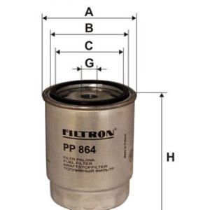 Filtru combustibil FIAT FIORINO Autoutilitara/limuzina spatioasa (146_) 60 1.7 D diesel 57 cai FILTRON PP 864