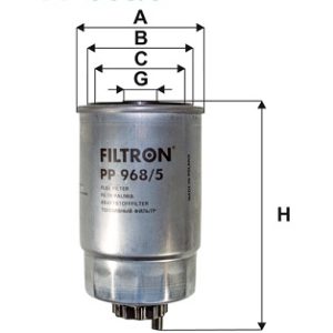 Filtru combustibil FIAT FREEMONT (345_) 2.0 JTD 4x4 diesel 163 cai FILTRON PP 968/5