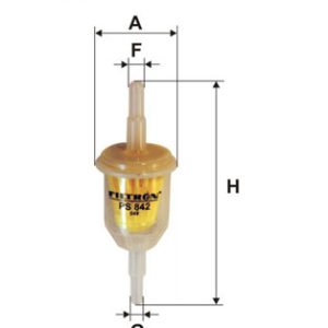Filtru combustibil FIAT PANDA Caseta/ Hatchback (141_) 750 benzina 34 cai FILTRON PS 842