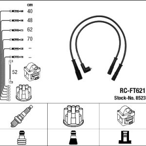 Set cablaj aprindere FIAT PANDA (141_) 1000 4x4 benzina 45 cai NGK 8523