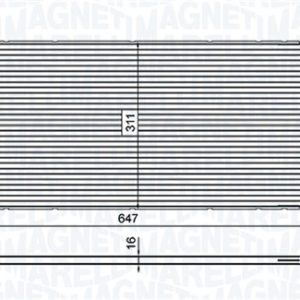 Condensator climatizare FIAT DOBLO Cargo (263_) 1.3 D Multijet (263WXU1A, 263ZXU1A, 263WYB1A, 263ZYB1A) diesel 95 cai MAGNETI MARELLI 350203619000