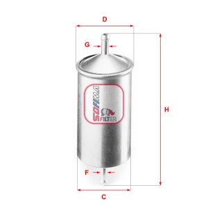 Filtru combustibil FIAT FIORINO Autoutilitara/limuzina spatioasa (146_) 75 i.e. 1.5 benzina 75 cai SOFIMA S 1501 B