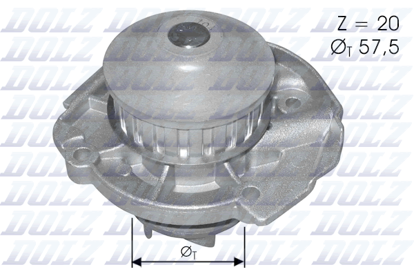Pompa de apa FIAT TIPO (160_) 1.1 (160.AA) benzina 56 cai DOLZ S161