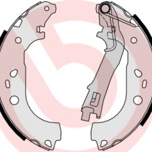 Set saboti frana FIAT QUBO (225_) 1.4 (225AXA1A, 225CXA1A) benzina 78 cai BREMBO S 23 533