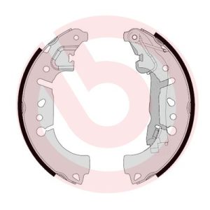 Set saboti frana FIAT QUBO (225_) 1.3 D Multijet (225CXB1A, 225AXB1A, 225CXB11, 225AXB11,... diesel 75 cai BREMBO S 23 580