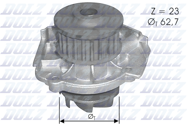 Pompa de apa FIAT FIORINO microbus (225_) 1.4 (225BXA1A) benzina 73 cai DOLZ S319