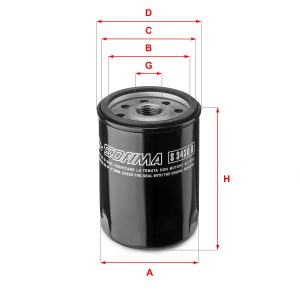 Filtru ulei FIAT PANDA Caseta/ Hatchback (141_) 750 benzina 34 cai SOFIMA S 3430 R