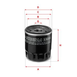 Filtru ulei FIAT FREEMONT (345_) 2.4 benzina 170 cai SOFIMA S 3519 R