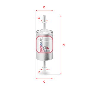 Filtru combustibil FIAT TIPO hatchback (356_, 357_) 1.4 (356HXA1B) benzina 95 cai SOFIMA S 3740 B