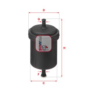 Filtru combustibil FIAT PANDA (141_) 1000 4x4 benzina 45 cai SOFIMA S 3900 B