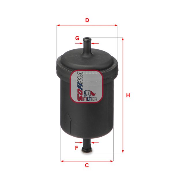 Filtru combustibil FIAT PANDA (141_) 1000 4x4 benzina 45 cai SOFIMA S 3900 B