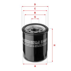 Filtru ulei FIAT TIPO hatchback (356_, 357_) 1.4 (356HXA1B) benzina 95 cai SOFIMA S 4030 R