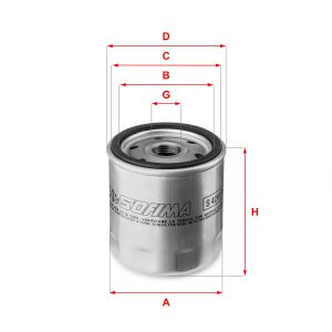 Filtru ulei FIAT FIORINO Autoutilitara/limuzina spatioasa (146_) 60 1.1 benzina 54 cai SOFIMA S 4210 R
