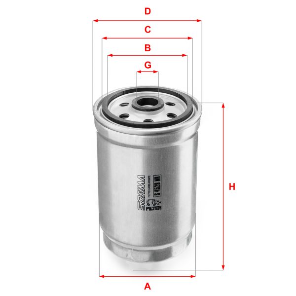 Filtru combustibil FIAT FREEMONT (345_) 2.0 JTD 4x4 diesel 163 cai SOFIMA S 4529 NR