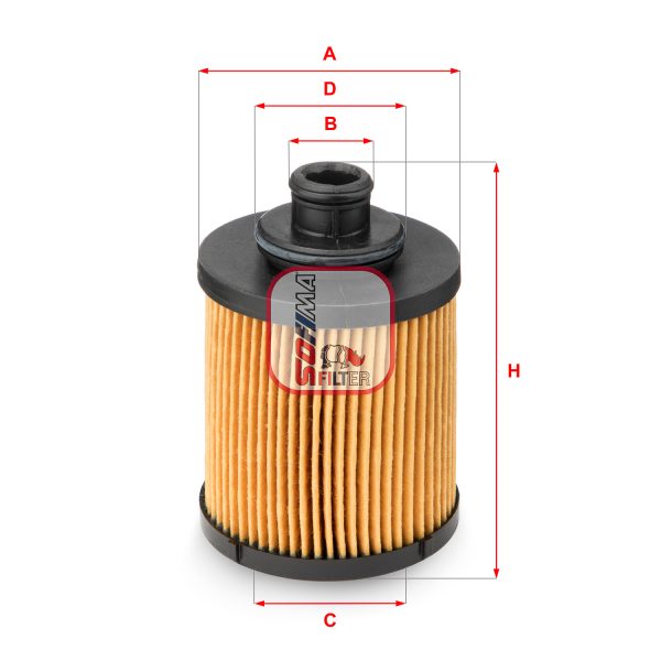 Filtru ulei FIAT QUBO (225_) 1.3 D Multijet (225CXB1A, 225AXB1A, 225CXB11, 225AXB11,... diesel 75 cai SOFIMA S 5031 PE
