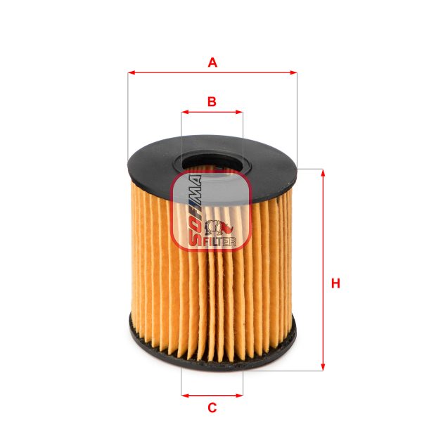 Filtru ulei FIAT QUBO (225_) 1.4 (225AXA1A) benzina 73 cai SOFIMA S 5060 PE