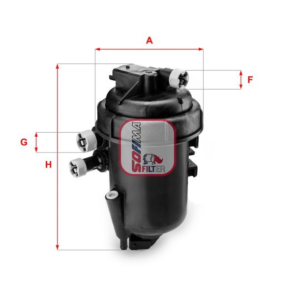 Filtru combustibil FIAT PANDA (169_) 1.3 D Multijet (169.AXC1A) diesel 70 cai SOFIMA S 5084 GC
