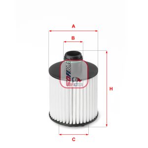 Filtru ulei FIAT QUBO (225_) 1.3 D Multijet (225AXG1A, 225CXG1A, 225AXG11, 225CXG11) diesel 80 cai SOFIMA S 5139 PE