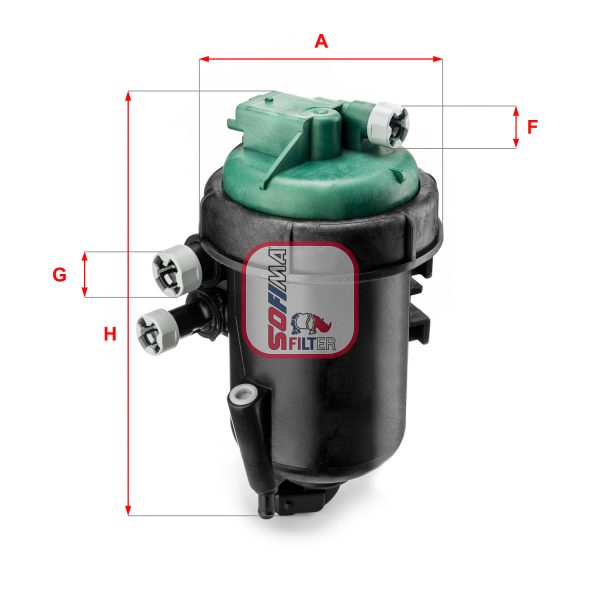 Filtru combustibil FIAT PANDA Caseta/ Hatchback (169_) 1.3 D Multijet 4x4 diesel 70 cai SOFIMA S 5173 GC