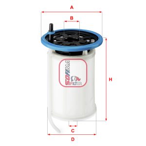 Filtru combustibil FIAT TIPO hatchback (356_, 357_) 1.6 D (356HXG1B, 356HXG11) diesel 120 cai SOFIMA S 6079 NE