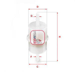 Filtru combustibil FIAT 500 combi (101_) 0.5 benzina 15 cai SOFIMA S 7000 B