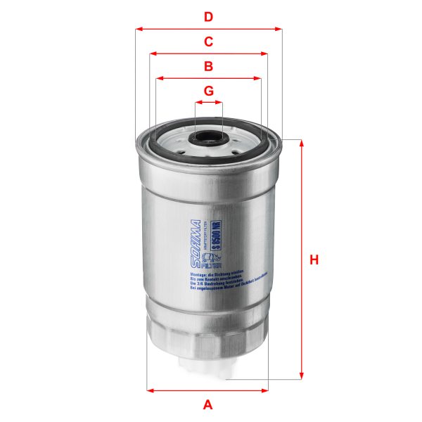 Filtru combustibil FIAT ARGENTA (132_) 2500 Turbodiesel diesel 90 cai SOFIMA S 8500 NR
