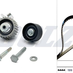 Kit distributie FIAT 500X (334_) 2.0 D Multijet 4x4 (334AXB22, 334AXD2B) diesel 136 cai DOLZ SKD102
