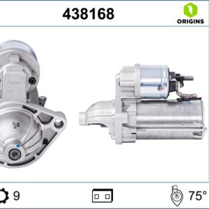 Electromotor FIAT QUBO (225_) 1.3 D Multijet (225AXG1A, 225CXG1A, 225AXG11, 225CXG11) diesel 80 cai VALEO 438168