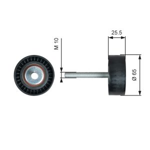 Rola ghidare / conducere curea transmisie FIAT FIORINO Autoutilitara/limuzina spatioasa (225_) 1.3 D Multijet diesel 80 cai GATES T36772