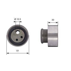 Rola intinzator curea distributie FIAT FIORINO Autoutilitara/limuzina spatioasa (146_) 1.7 TD diesel 63 cai GATES T41118