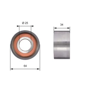 Rola intinzator curea distributie FIAT ARGENTA (132_) 2500 Diesel diesel 72 cai GATES T41234