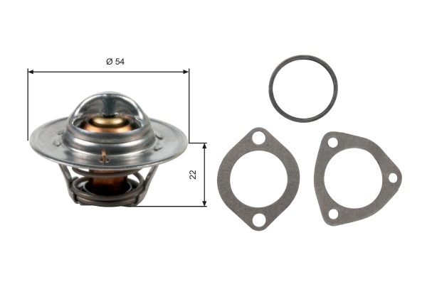 Termostat lichid racire FIAT CROMA (154_) 2500 TD (154.LL, 154.PL) diesel 115 cai GATES TH12782G1