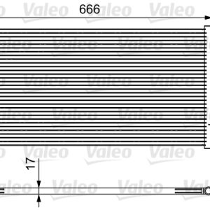 Condensator climatizare FIAT TIPO combi (356_, 357_) 1.3 D (356WXH1A) diesel 95 cai VALEO 814111