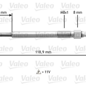 Bujie incandescenta FIAT DOBLO Cargo (263_) 1.3 D Multijet diesel 90 cai VALEO 345118