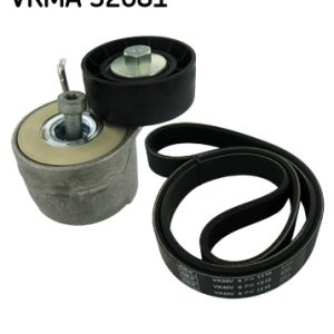 Set curea transmisie cu caneluri FIAT PANDA (312_, 319_) 1.3 D Multijet (312PXU1A, 312PXW1A) diesel 95 cai SKF VKMA 32081