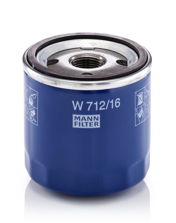 Filtru ulei FIAT PANDA Caseta/ Hatchback (169_) 1.1 (169CXA1A) benzina 54 cai MANN-FILTER W 712/16
