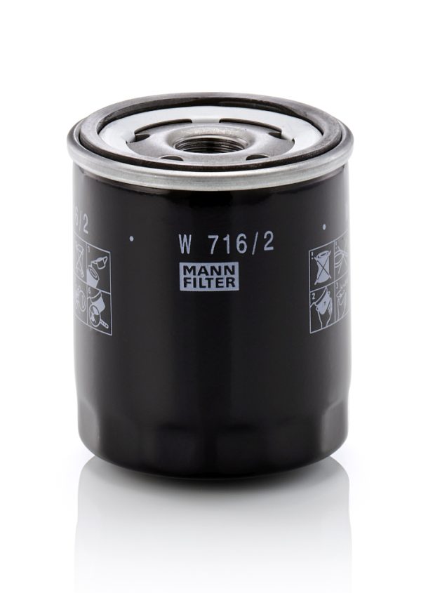 Filtru ulei FIAT 500X (334_) 1.4 (334AXC1B, 334AXC11) benzina 140 cai MANN-FILTER W 716/2