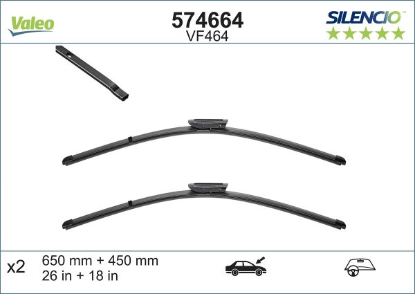 Lamela stergator FIAT QUBO (225_) 1.3 D Multijet (225AXE1A, 225CXE1A, 225AXH1A, 225AXL1A,... diesel 95 cai VALEO 574664