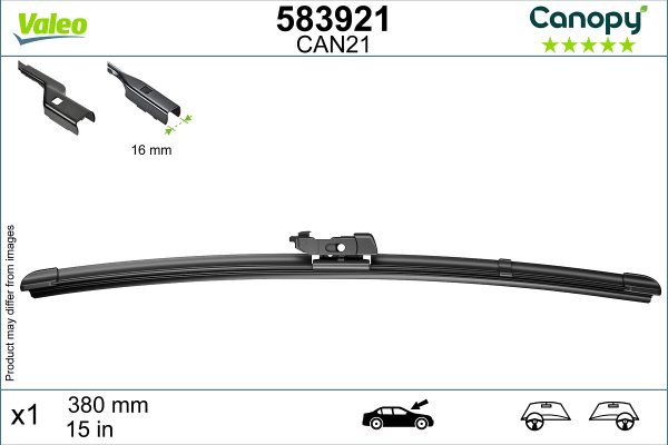 Lamela stergator FIAT PANDA (312_, 319_) 0.9 (312PXG1A) benzina 86 cai VALEO 583921