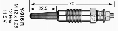 Bujie incandescenta FIAT FREEMONT (345_) 2.0 JTD 4x4 diesel 163 cai NGK 94251