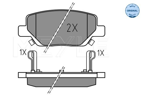 Placute frana FIAT TIPO limuzina (356_, 357_) 1.6 D (356SXG1B) diesel 120 cai MEYLE 025 224 4918